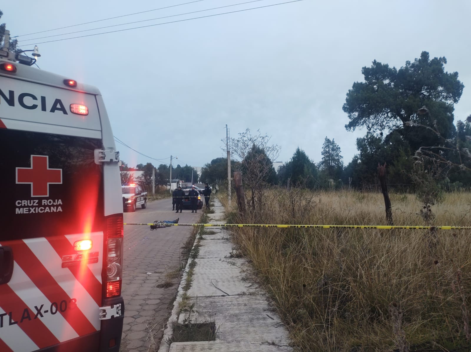 Atiende Policía de Apetatitlán reporte de persona sin vida en San Matías
